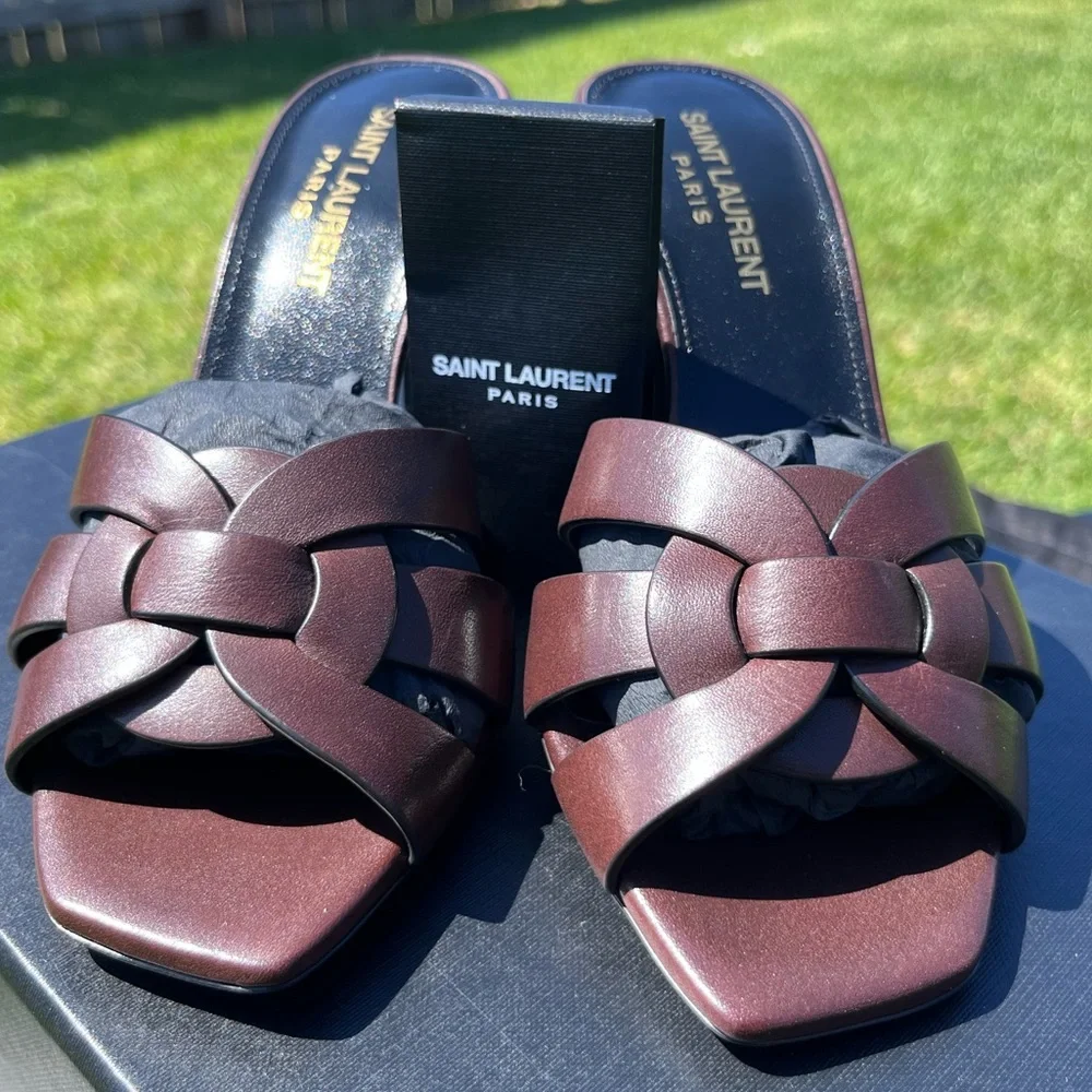 Saint Laurent Tribute Sandal size 35.5 - Picture 2 of 6